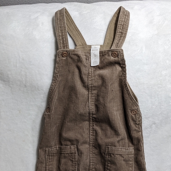 NWOT H&M Tan Courduroy Overalls, Size 4T - Picture 2 of 5